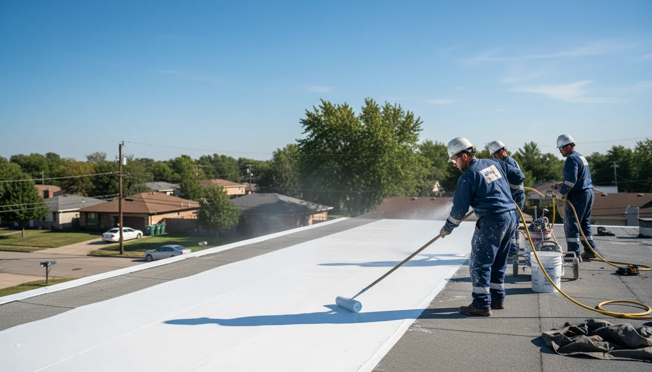 Commercial roof coating in Reynoldsville, PA near me